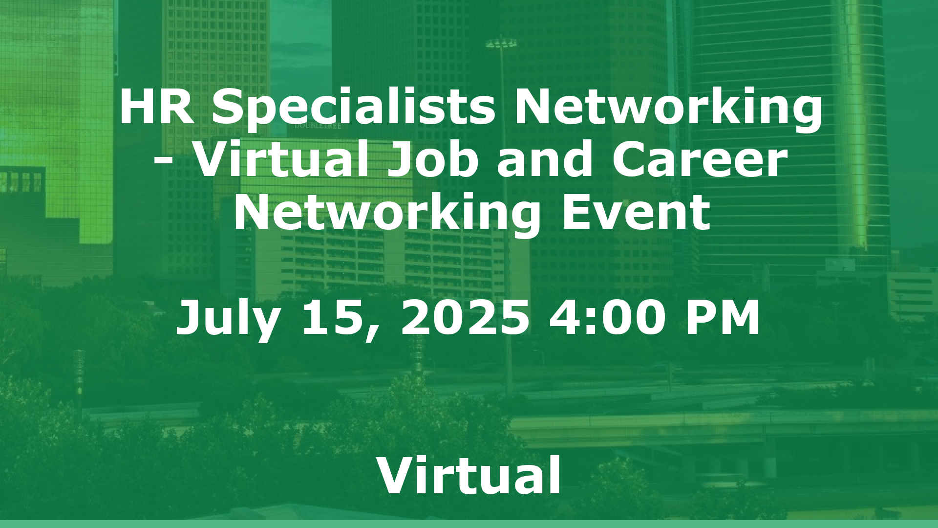 HR Specialists Networking - Virtual Job and Career Networking Event event image